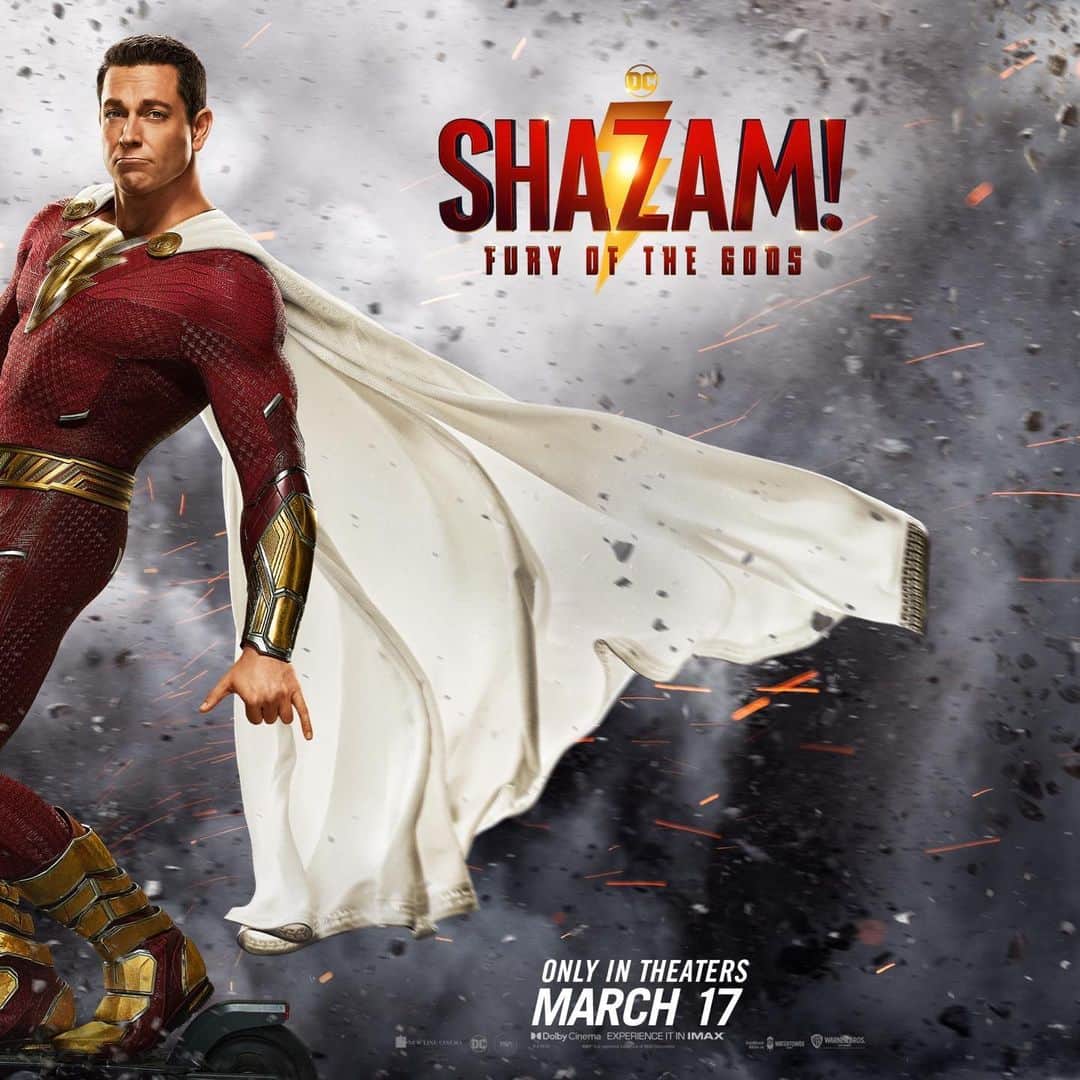 ジャイモン・フンスーのインスタグラム：「Mark your calendars! Shazam! Fury of the Gods hits theaters March 17, 2023 ⚡️」