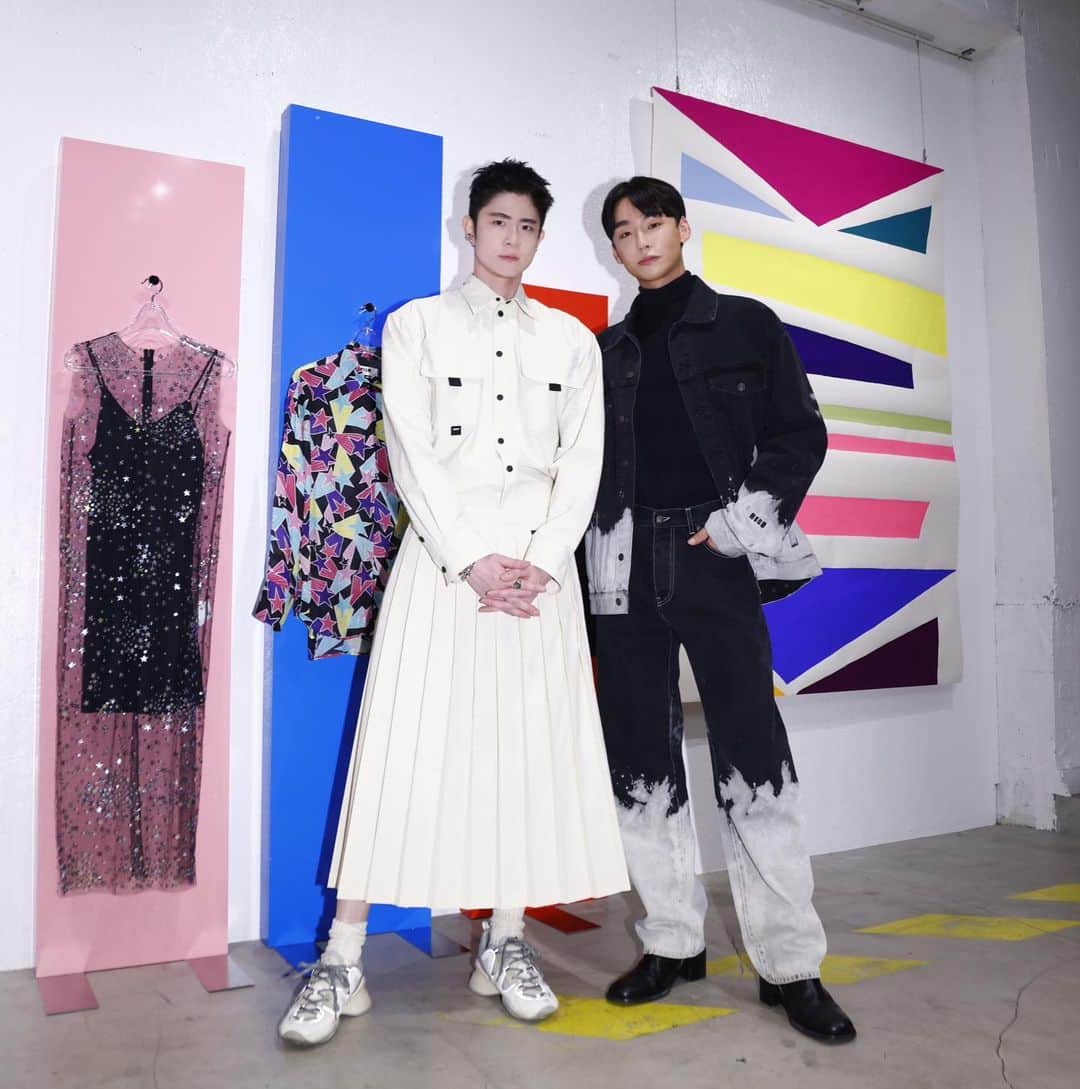 Noah（ノア）のインスタグラム：「Having you back in Tokyo is pretty awesome @massimogiorgetti 🫶🏼 We'll see you in Milano soon!   @msgm @msgm_tokyo  #TaikiNoah#MSGM#MassimoInTokyo」