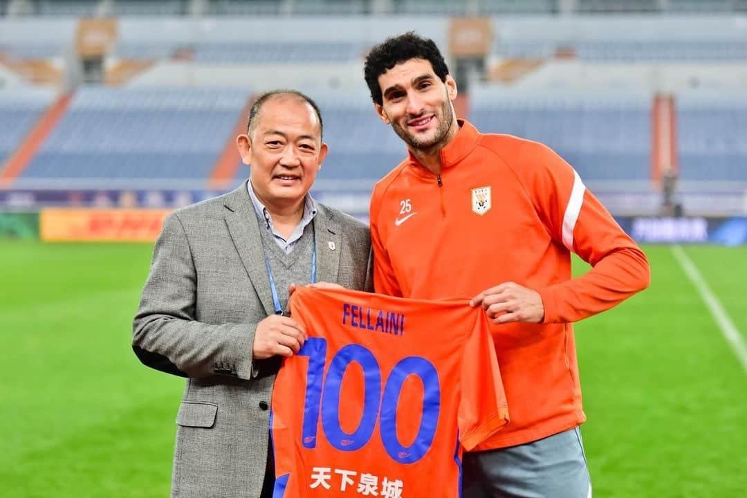 マルアン・フェライニさんのインスタグラム写真 - (マルアン・フェライニInstagram)「+100 in the tank and 3 points with the win  @lunengtaishan @sdts_fc 🙏 ⚽️ 🙌」11月8日 0時28分 - fellaini