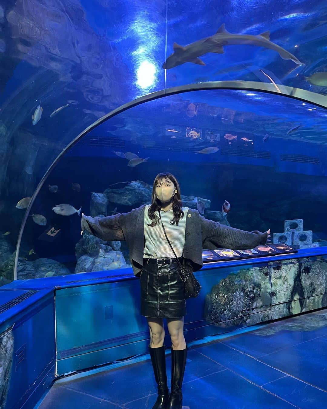 川田明日未さんのインスタグラム写真 - (川田明日未Instagram)「お友達と水族館にいってきたよ^ ^🐟  楽しかった〜🐟  #ナマズ #しながわ水族館」11月8日 20時59分 - asu.min_