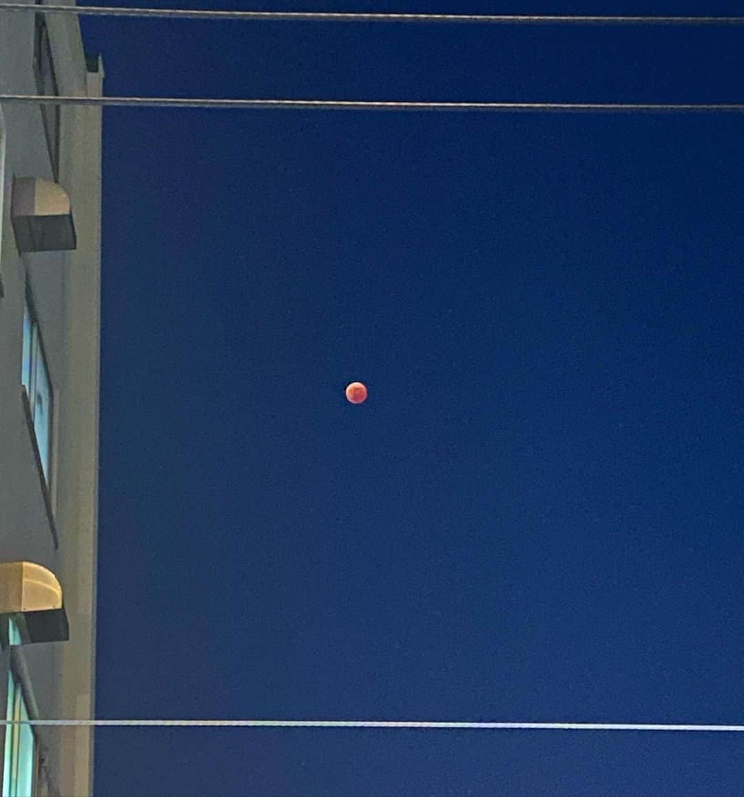 KOHEYのインスタグラム：「皆既月食+天王星食  こゆのずっと見てる時間が好き」