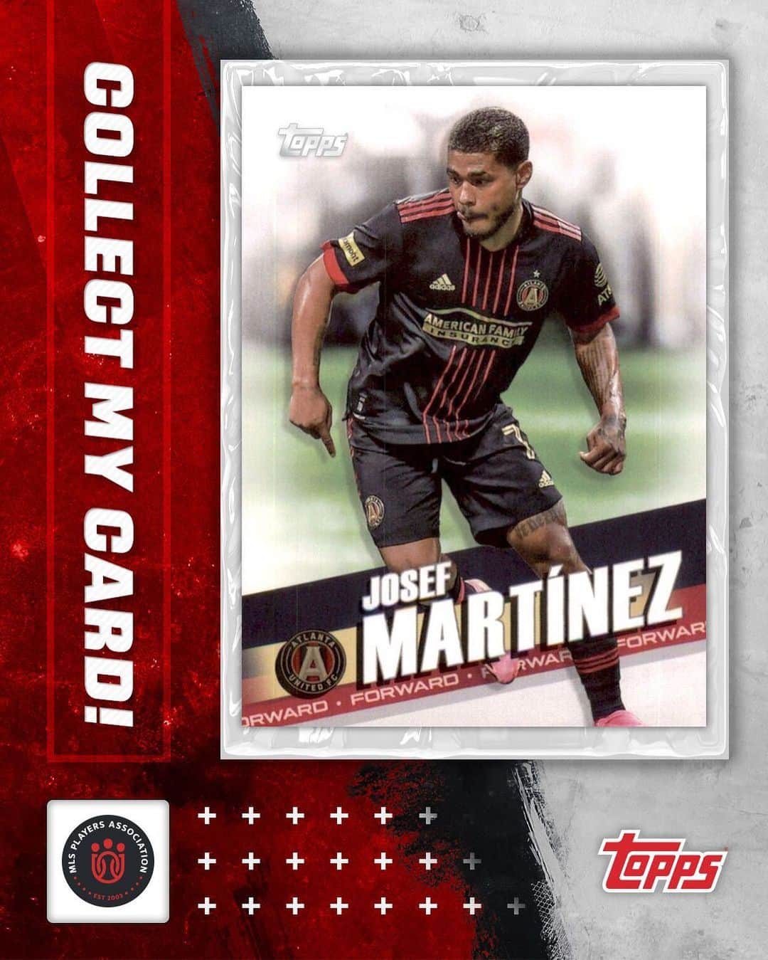 ホセフ・マルティネスのインスタグラム：「Excited to announce my @topps Chrome trading card is here! @topps  @mlspa  #Topps #mlschrome」