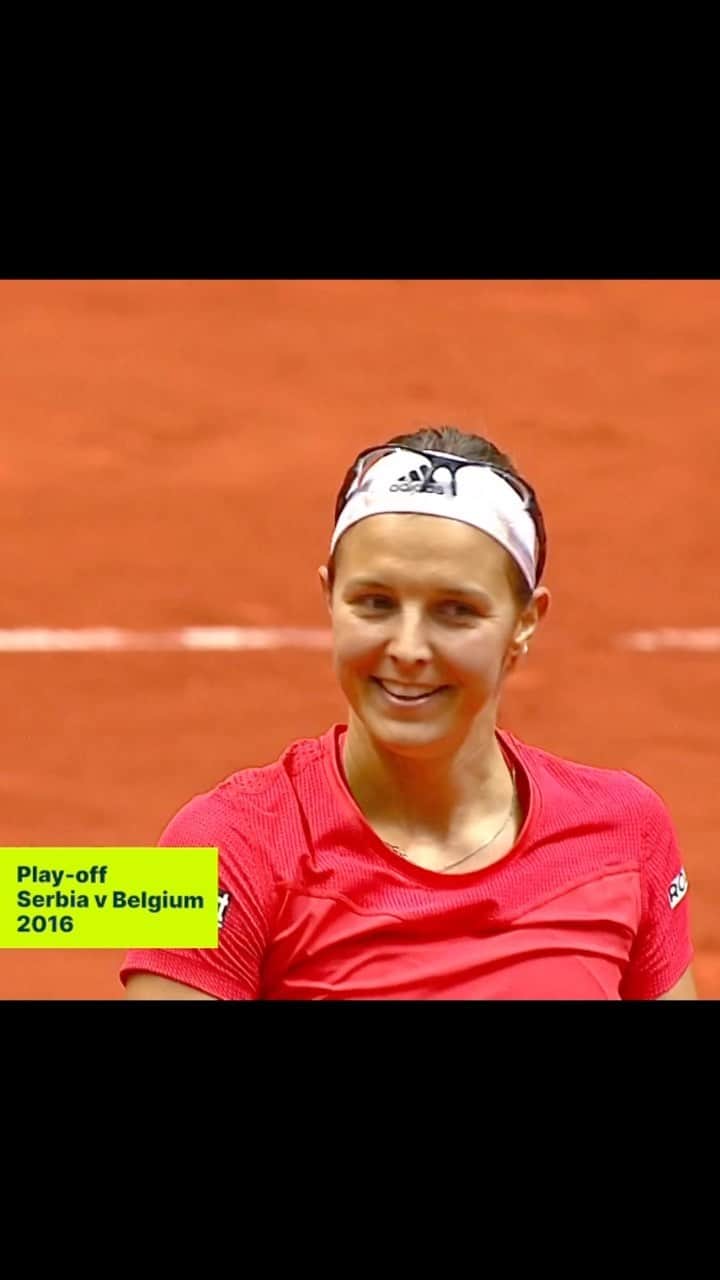 キルステン・フリプケンスのインスタグラム：「“Billie Jean King Cup has always been a pleasure for me to play.”   💜 @kirstenflipkens 💜  #BJKCupFinals l @belgiumdaviscupbjkcup」