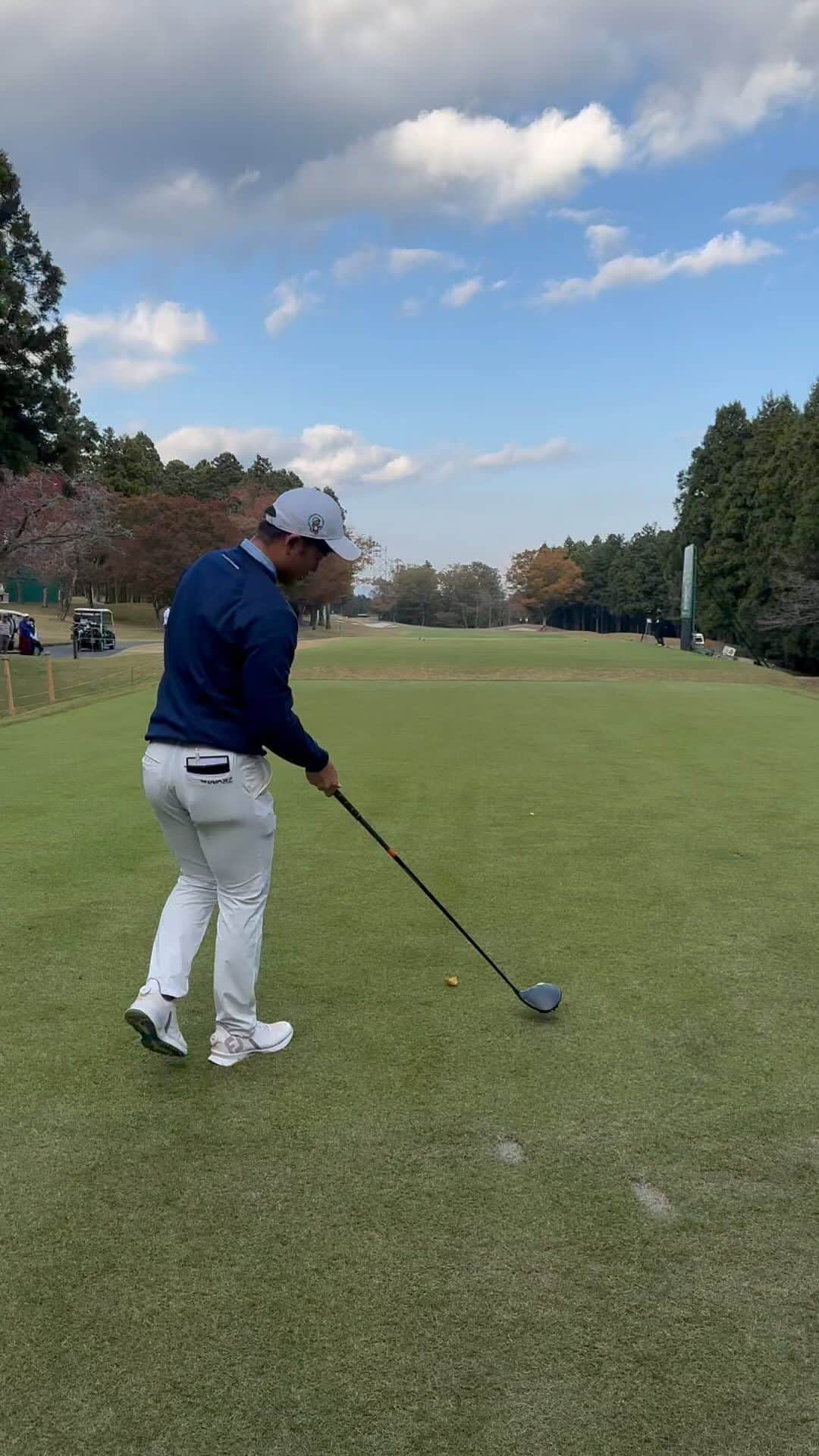 小平智のインスタグラム：「蝉川泰果プロのドライバーショット⛳️🏌️‍♂️ #蝉川泰果 プロ #スイング #ドライバー #プロアマ #ゴルフ」