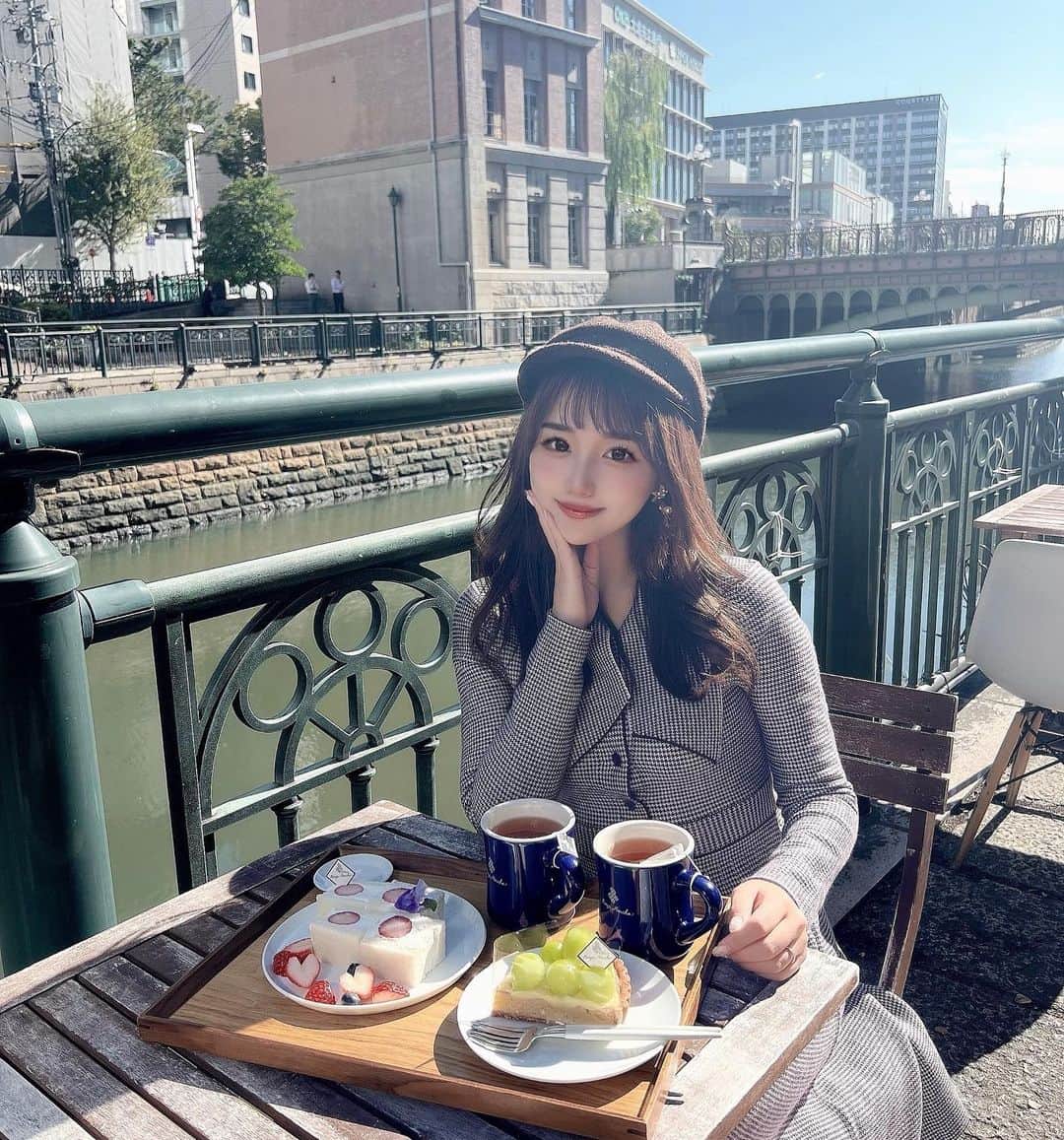 のインスタグラム：「⋆  最近の秋っぽコーデ🍁  ワンピースは @el14nique__official です♡  #ootd #fashion #instafood #instagram  #hairstyle #outfit #code #instafashion  #ファッション #撮影 #ヘアスタイル #ヘア  #コーディネート #コーデ #今日の服」