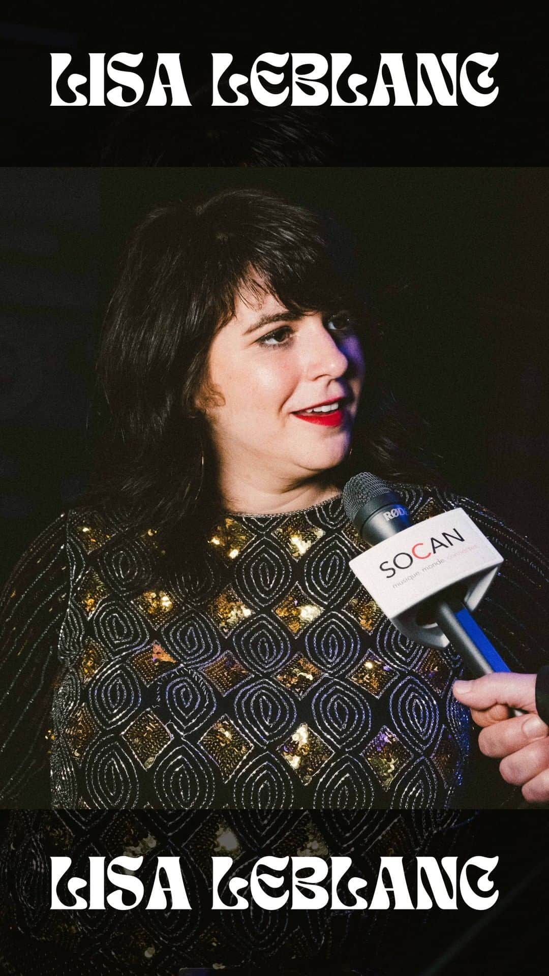 SOCANのインスタグラム：「#SOCANmember @lisaleblancyo  has always had a knack for transforming a negative into a positive. So it’s no wonder that, in the context of pandemic adversity, her album Chiac Disco was born — a real ray of musical sunshine that allowed her to walk away with the Album of the Year—Pop Félix Award at the Premier Gala de l’ADISQ held on Nov. 2, 2022 at MTELUS. It’s a fun, collaborative album — and Lisa’s first co-writing experience — that resonated with her audience and even landed her on the shortlist for the Polaris Music Prize. We had a chat with her backstage at the Premier Gala de l’ADISQ.」