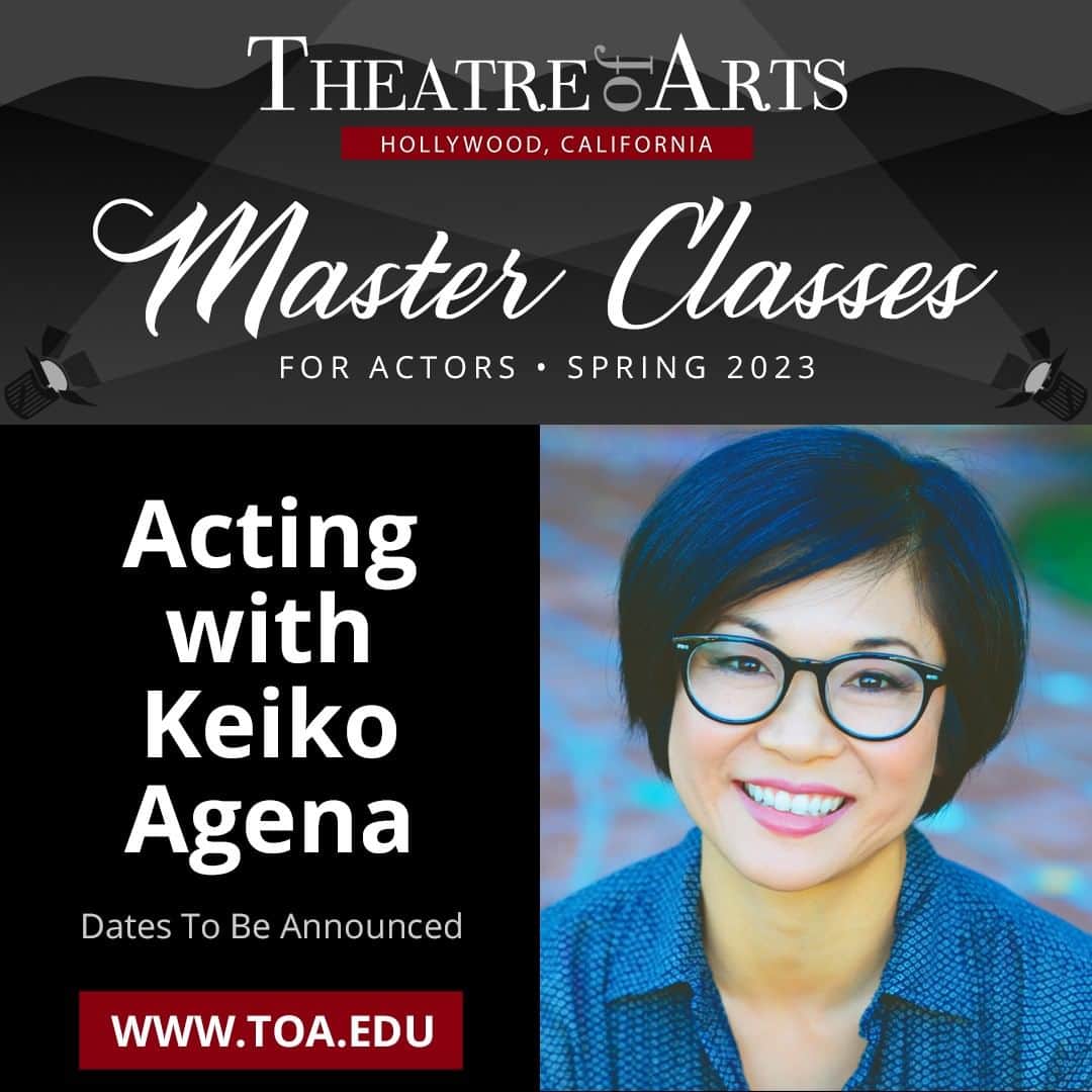 ケイコ・アジェナのインスタグラム：「From @toahollywood  Coming 2023: The amazingly talented Keiko Agena @keikoagena of #ProdigalSon, #GilmoreGirls & #BetterCallSaul will teach an exclusive Master Class for TOA students! Apply by Nov. 13 to be eligible to attend @ toa.edu/apply #acting #actorslife #actingschool #dramaschool 🎭🤩👏🏾💫」