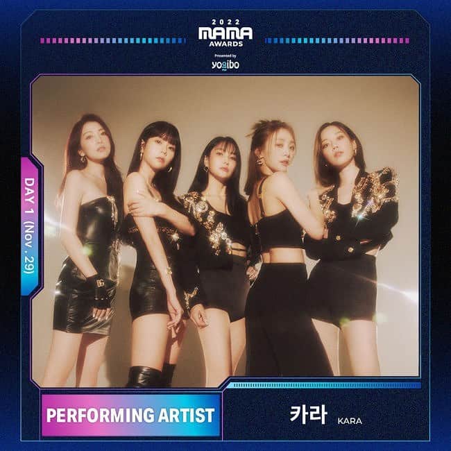ハン・スンヨンのインスタグラム：「11/29 '2022 MAMA AWARDS' Kyocera Dome Osaka #kara」