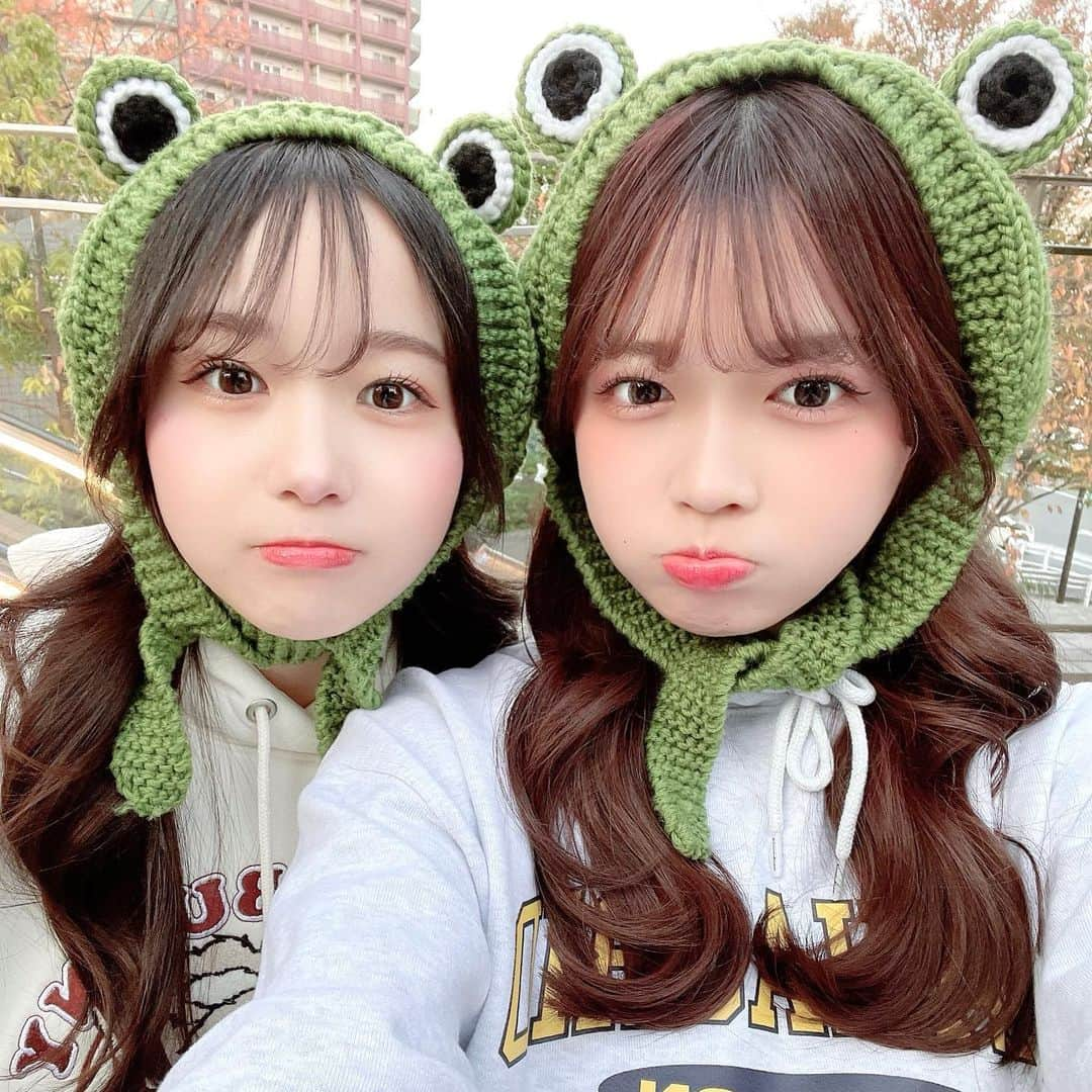 水上凜巳花のインスタグラム：「개구리🐸」