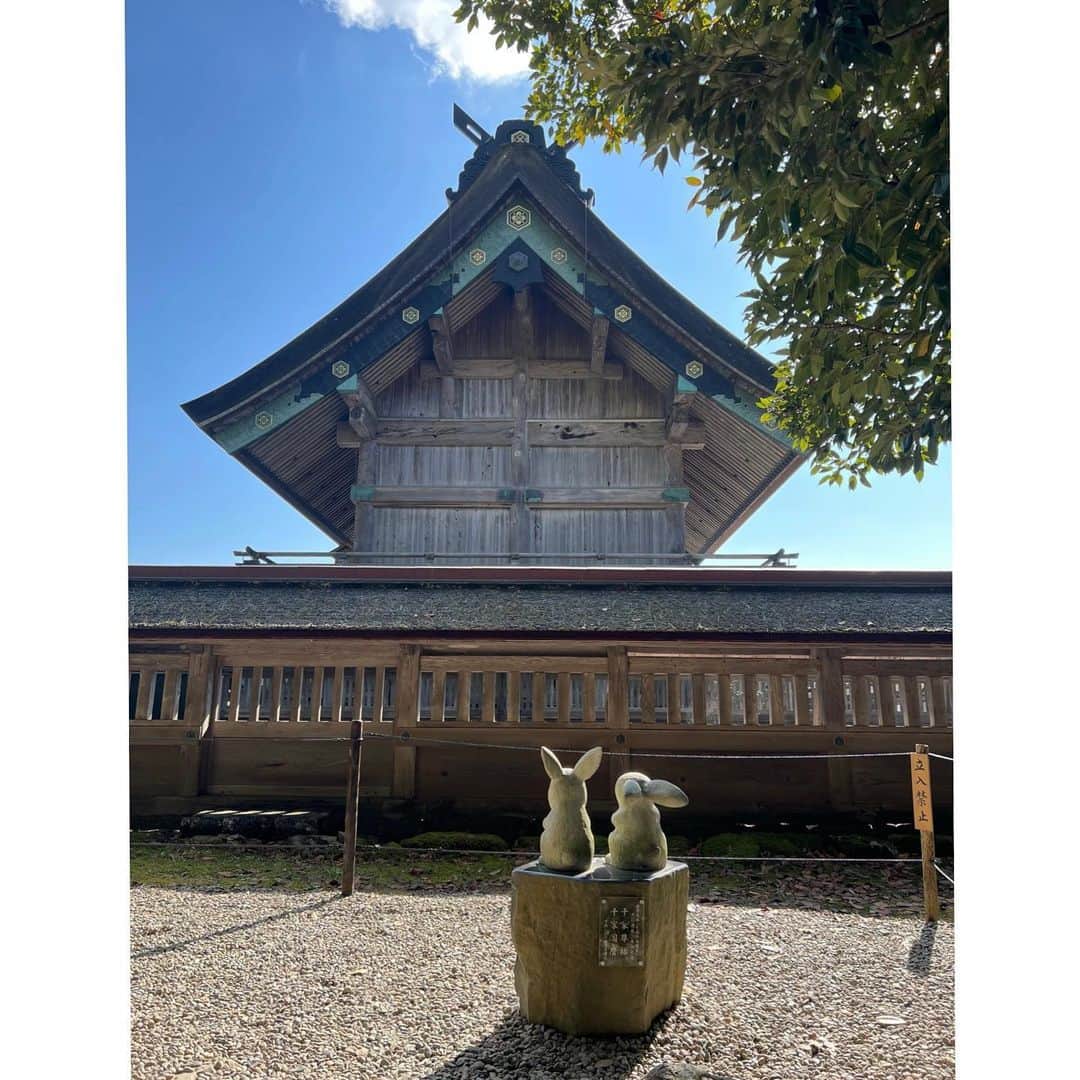 金田久美子さんのインスタグラム写真 - (金田久美子Instagram)「出雲大社へ参拝。 最高のお天気。さすが神様が集まってる。 #出雲大社  #神在月の出雲大社  #出雲大社のうさぎ  #おおしめなわ  #いずもそば」11月10日 17時08分 - kumiko_kaneda