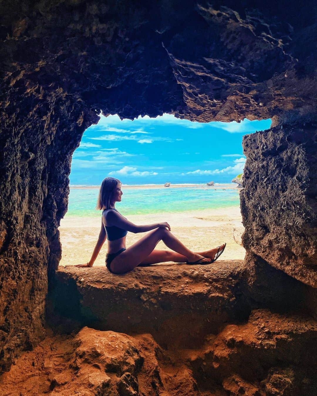 鈴木まりなのインスタグラム：「大潮の日はのんびり過ごしました💙」