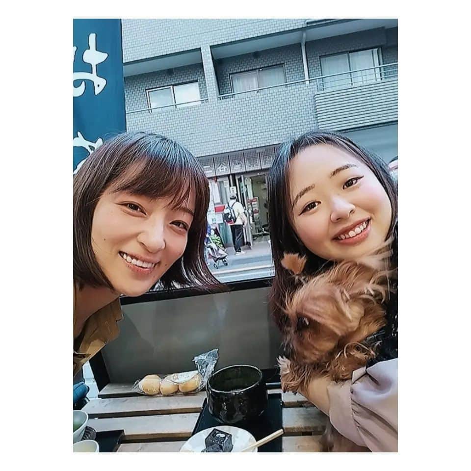 しじみのインスタグラム：「ちゃむ♡こと、えこのみぃちゃんとお茶しました🍵私の癒やしです😇癒やされ〜」