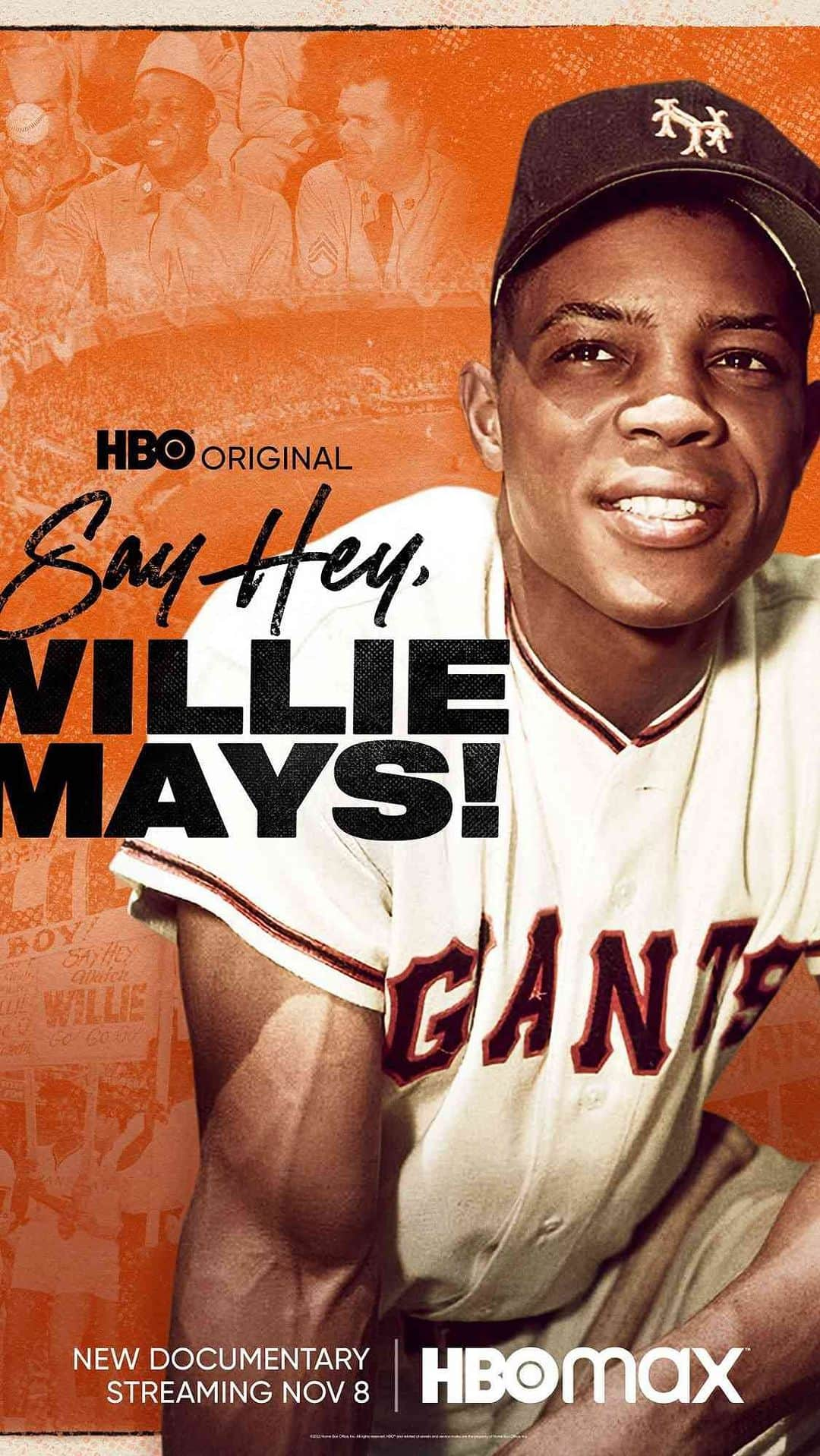 コリン・ハンクスのインスタグラム：「Willie Mays, a giant on and off the field. Produced by yours truly, I could not be more excited and honored to help tell this man’s story.   #SayHeyWillieMays is an @HBO original documentary that follows the legendary superstar’s iconic career and trailblazing influence in and out of the sport - available now on @HBOMax!」