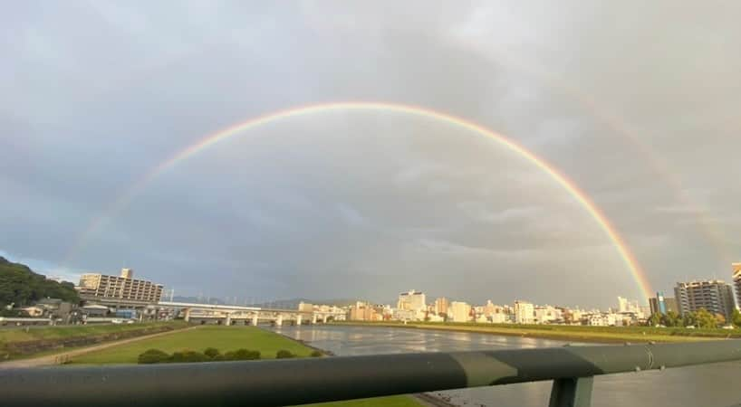 三橋亜記のインスタグラム：「. 🌈🌈」