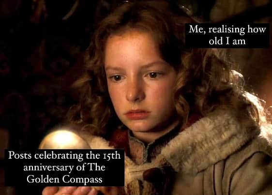 ダコタ・ブルー・リチャーズさんのインスタグラム写真 - (ダコタ・ブルー・リチャーズInstagram)「15th Anniversary of The Golden Compass. Feel old yet?  Photo by the indomitable @isobelalugosiphotos  #TheGoldenCompass #TheNorthernLights #HisDarkMaterials」12月10日 17時34分 - dakotabluerichards