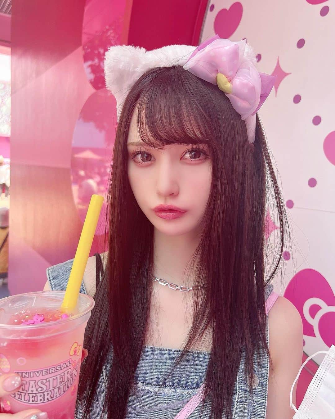 山本望叶のインスタグラム：「#ユニバ #ユニバーサルスタジオジャパン #usj #ユニバコーデ #キティちゃん」
