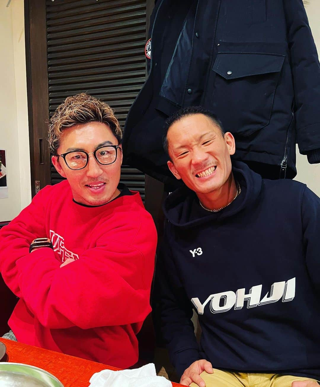 堀井翼さんのインスタグラム写真 - (堀井翼Instagram)「デブマネ主催のラッキーパンチの忘年会！  久しぶりに大好きなパイセンと卍  #山崎秀晃  #世界チャンピオン #パン祭りパイセン」12月6日 21時11分 - horituba1