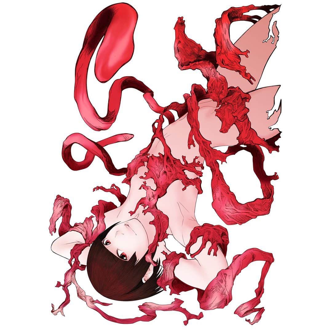 荒金さとみのインスタグラム：「【作品】JET SINさんの友だちのイラストレーターMr.GWロボトミーさんに #エナ星白 みたいなエナさとみんを描いていただきました😈✨ 超高画質の美少女画にビックリ！ 本当にありがとうございました😊 #イラスト #シドニアの騎士」