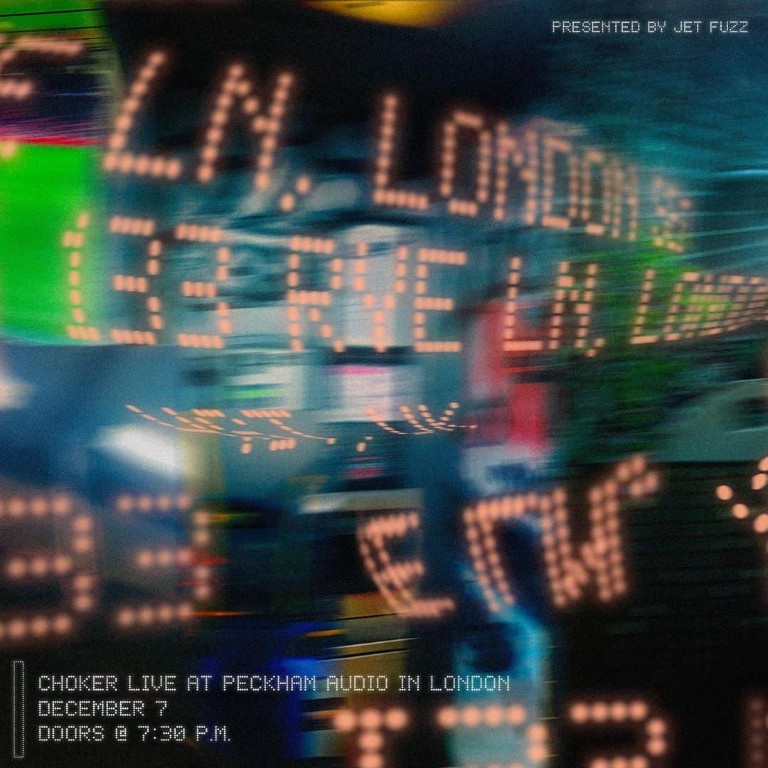 chokerのインスタグラム：「been in london working on the album, thought it’d be fun to tap in w yall before i go. can’t believe it’s been 3 years since i’ve done a show😮‍💨see u tomorrow!」