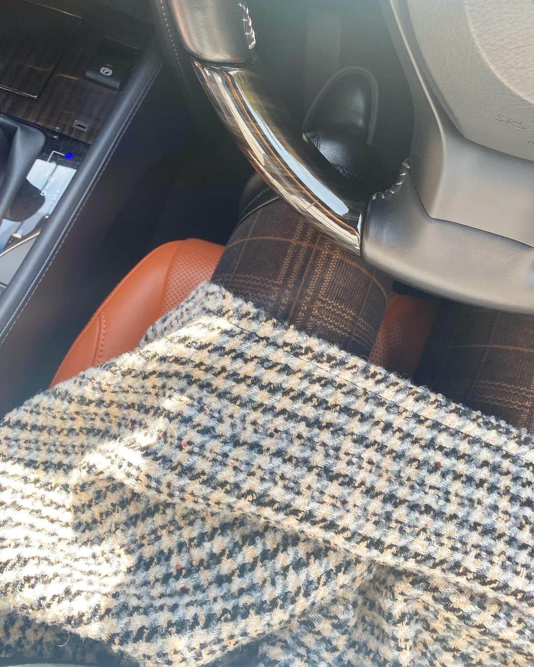 Mai Wakimizuのインスタグラム：「tweed×check♡♡ #wakkinstyle#linkable」