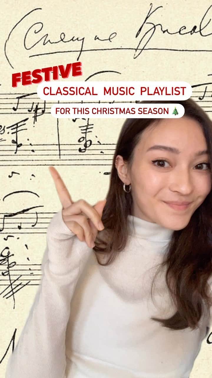 澄那シュトゥーダーのインスタグラム：「What are your favorite classical music pieces this christmas season? 🎄🤗  Comment them below!」