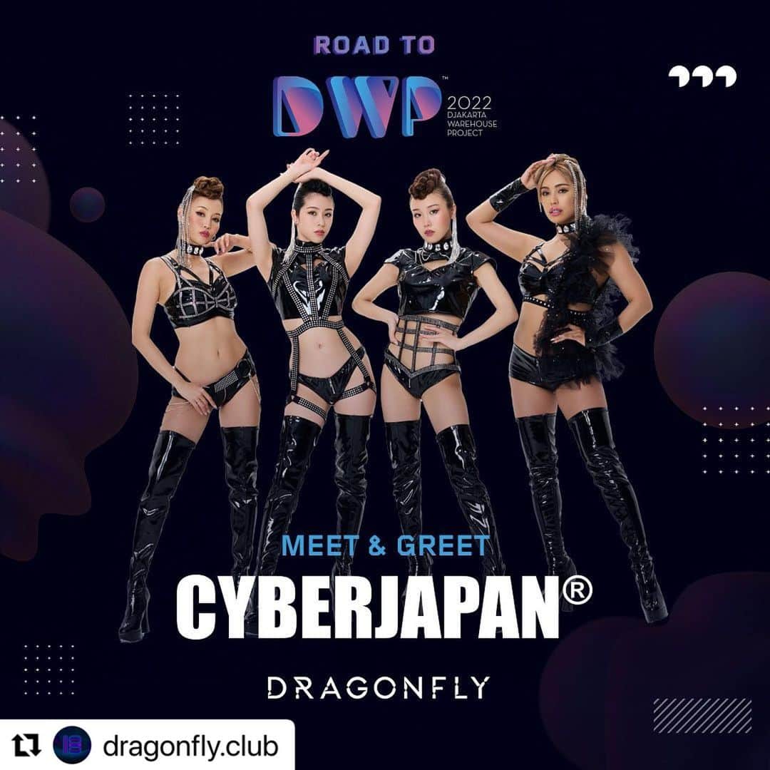 CYBERJAPAN Staffさんのインスタグラム写真 - (CYBERJAPAN StaffInstagram)「#tonight  @dragonfly.club  MEET & GREET with CYBER JAPAN! Follow these steps to win! 1. Repost this artwork on your Instagram Story. 2. Follow @cyberjapan & @dragonfly.club to join 3. Do not private your Instagram Account 4. Get a chance to win a Meet & Greet with Cyber Japan at DRAGONFLY 5. Make sure to come to #RoadToDWP, on 7 December 2022 to win! Good luck, and are you ready to get personal with CYBER JAPAN? ❤️‍🔥❤️‍🔥❤️‍🔥」12月7日 19時19分 - cyberjapan