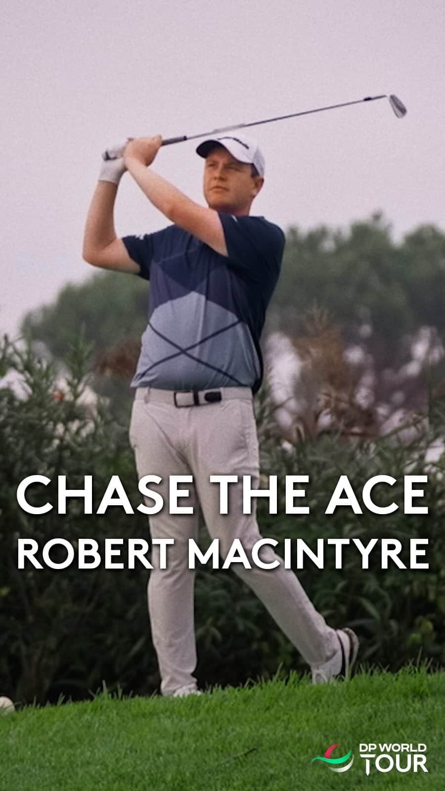 ロバート・マッキンタイアのインスタグラム：「500 balls, one goal. @robertmacintyre takes on Chase the Ace. Click the link in our bio to watch the full piece on YouTube 📝」