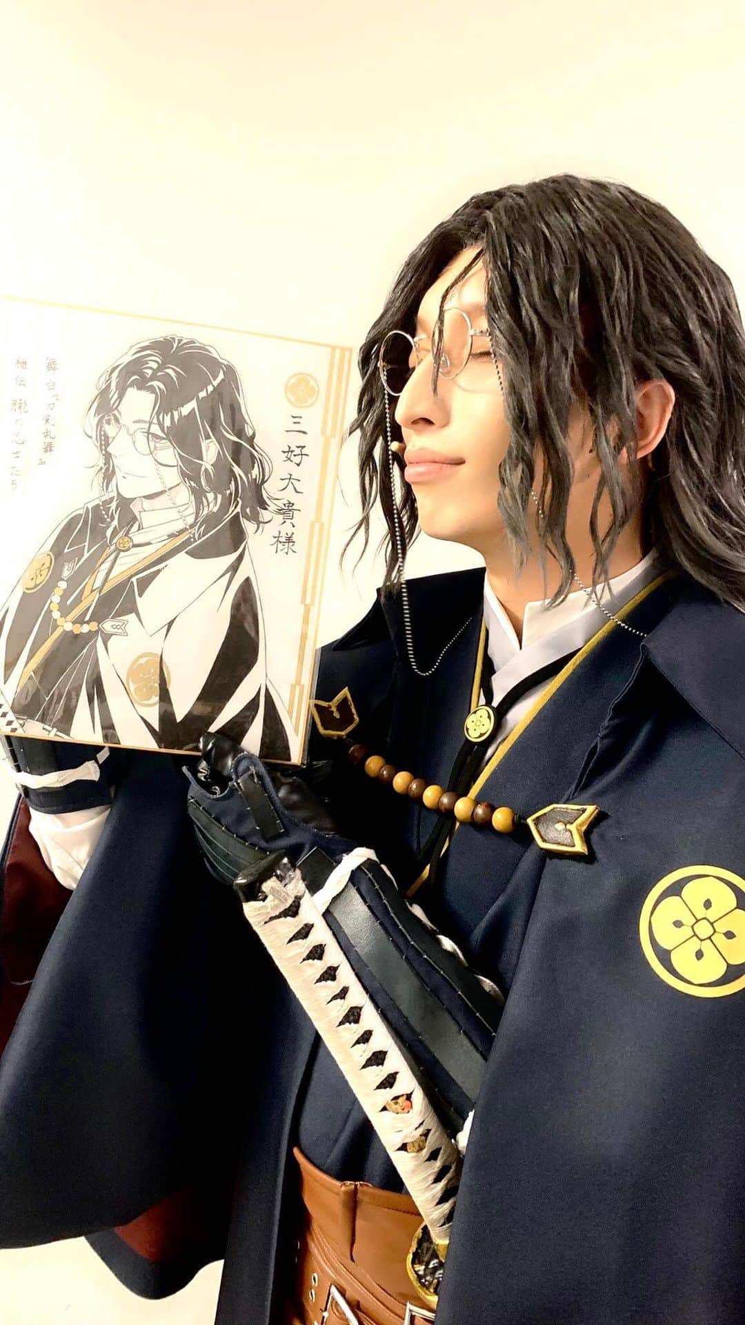 三好大貴のインスタグラム：「・ 劇場版 舞台『刀剣乱舞』 維伝 朧の志士たち 感想会インスタライブ会場はこちら✨ #刀ステ #劇場版刀ステ #南海太郎朝尊」