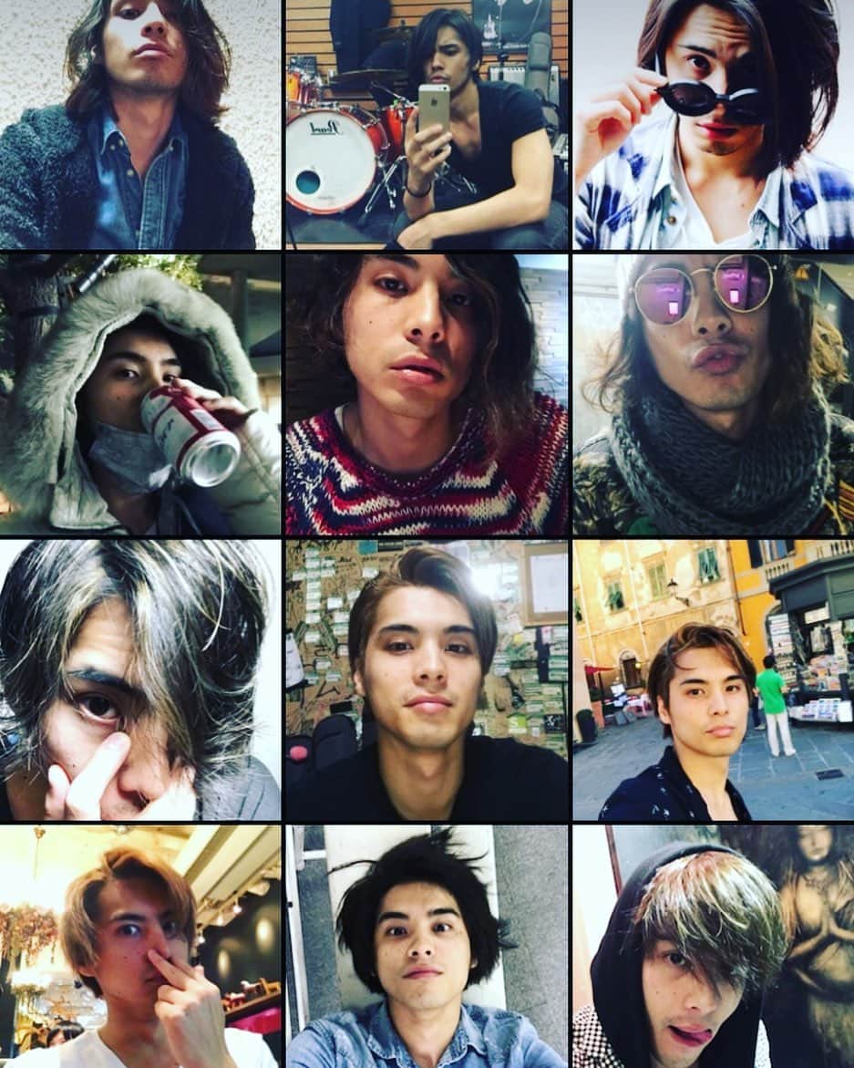草野博紀のインスタグラム：「ふと写真とか整理してたけど  割といろんな髪の毛していたんだなと思った  つぎはどんな髪型にしよかなー  ミーグリまでに決ーめよ。  #tbt  #photo #japanese」