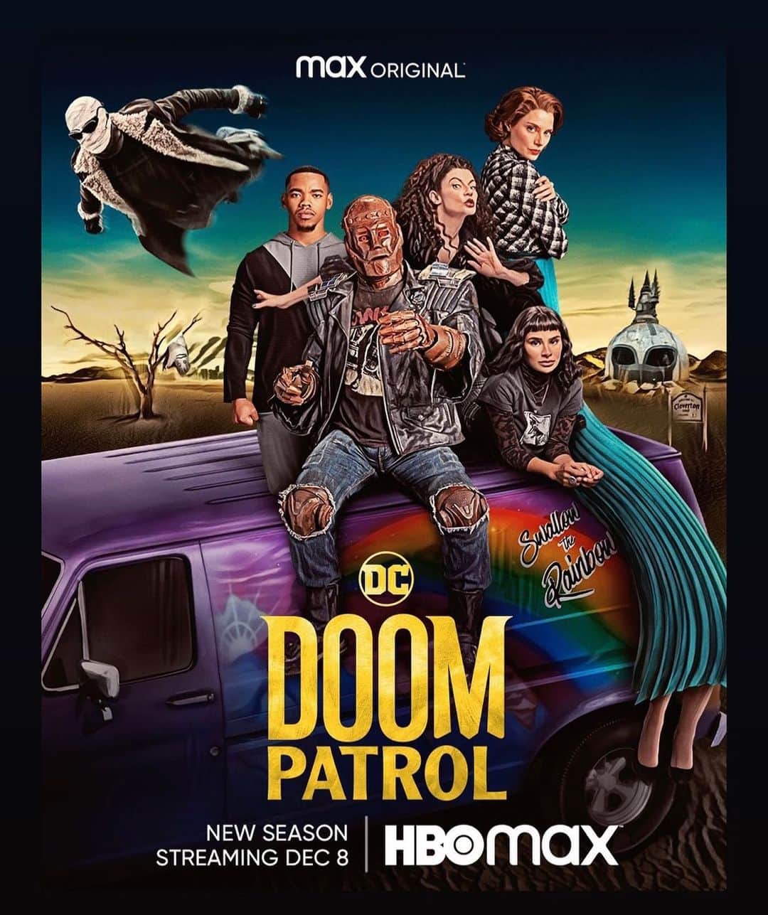 マット・ボマーのインスタグラム：「Season 4 of @dcdoompatrol is out on @hbomax today! I know it’s hard to believe- but, thanks to the amazing writers,  this season is weirder, wilder and more unpredictable than ever. As always, thank you @matthew.zuk for being the peanut butter to my jelly.」