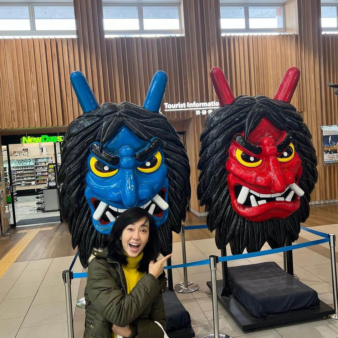 早見優さんのインスタグラム写真 - (早見優Instagram)「In Akita prefecture with the famous #namahage  Traditionally, namahage is thought to be a toshigame, where they make their appearance during the New Year   #akita #akitaprefecture #tradion #japan #なまはげ #秋田県」12月9日 11時16分 - yuyuhayami