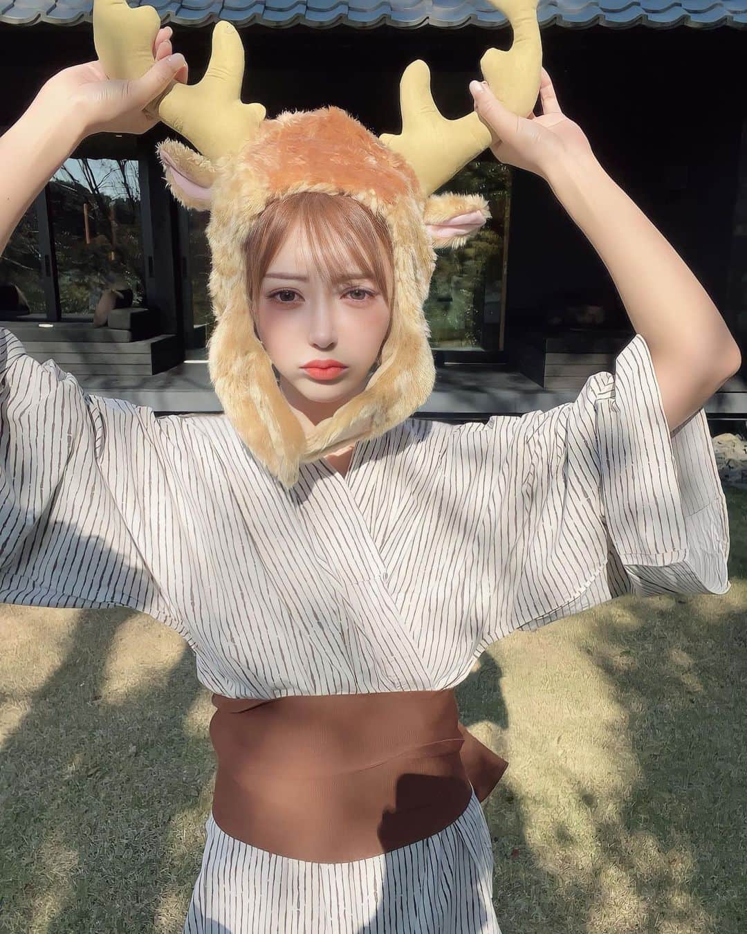 のインスタグラム：「クリスマスの練習しました🦌🤎」