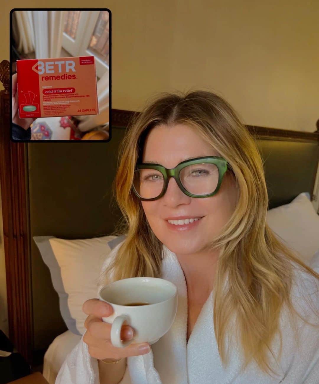 エレン・ポンピオのインスタグラム：「Let’s ⚠️BeReal⚠️… we want to feel Betr   @betrremedies is medicine on a mission」