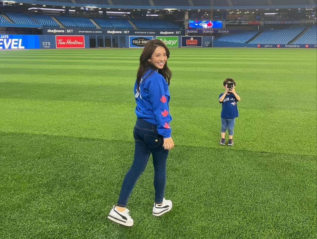 のインスタグラム：「Blue Jays 22'💙 #toronto #mlb #baseballlife  #野球 #男の子ママ #思い出 #感謝」