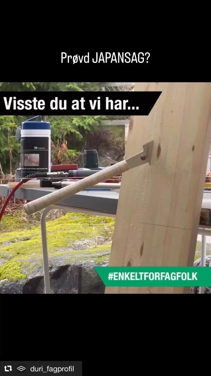 SUIZAN JAPANのインスタグラム：「@duri_fagprofil is one of our distributors in Norway🇳🇴 Woodworkers in Norway should check them out!🔥 ⁡ @duri_fagprofil er en av våre distributører i Norge🇳🇴 Trearbeidere i Norge bør sjekke dem ut!🔥 ⁡ Repost📸 @duri_fagprofil 🪚Keen på å bråke litt mindre på en søndag? Med japansagene fra @suizan_japan kan du raskt utrette litt av hvert 💪🏻Vi har flere modeller i butikk og på Duri.no ⁡ #enkeltforfagfolk #snekker #tømrer #verktøy #toolnerd #japansaw #japanesesaw ⁡ #suizan #suizanjapan #japansäge #sierrajaponesa #sciejaponaise #鋸 #japanesetool #japanesetools #handsaw #pullsaw #ryoba #woodwork #woodworker #woodworkers #woodworking #woodworkingtools #diy」