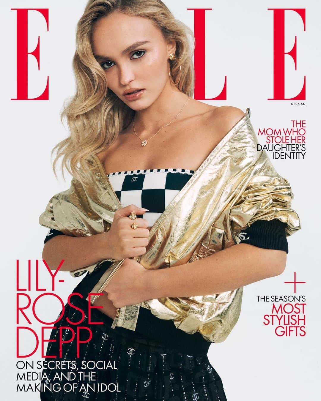 リリー・ローズのインスタグラム：「@elleusa <3 thank you @ninagarcia @chanelofficial ❤️ @felix_cooper @patti_wilson @marcelogutierrez @gregoryrussellhair」