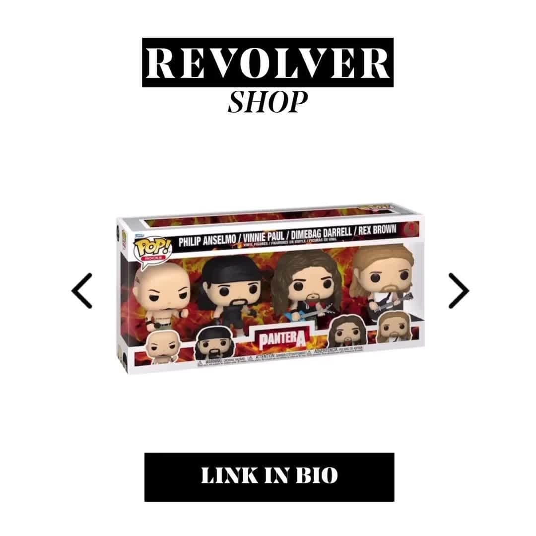 Revolverのインスタグラム：「⚡️🤘🏻The mighty Pantera have been immortalized in a new Funko Pop! 4-pack.  ⚡️Order now! — 🔗 Link in bio」