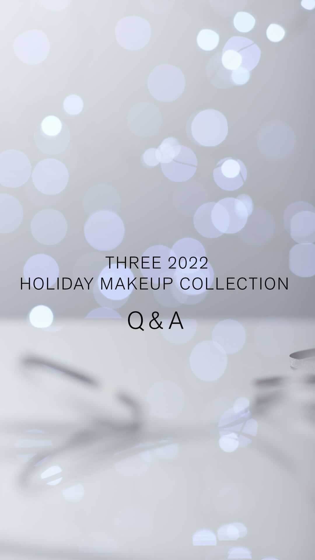 THREEのインスタグラム：「〈HOLIDAY COLLECTION Q&A〉  皆様から頂いた、ホリデーコレクションについてのご質問にお答え。 高木アーティスト(＠tkkmk_3)が佐藤グローバルアーティスト(＠yuta_0925)とともに、VISIONARIUM SHIBUYAからお届け致します。 WINTER GIFTもご紹介しています。  〈Q＆A 内容〉 Q1. THREE ブリンクウィンクアイがうまく使いこなせません。ポイントを教えてください。  Q2.THREE ブリンクウィンクアイ X02 とX04 の違いが見たいです。  Q3.THREE ブリンクウィンクアイのアイライナー使いのコツを教えてください。  Q4.奥二重向けの、THREE ブリンクウィンクアイの、使い方のコツがあれば知りたいです。  Q5.THREE ブリンクウィンクアイを2色購入しました。下まぶたと上まぶたは同色で仕上げたほうが良いのでしょうか？  Q6. THREE デアリングリィデミュア リップスティックの質感を教えてほしいです。  Q7. THREE デアリングリィデミュア リップスティック X03が気になっています。強い印象にはなりたくないのですが、使いこなすのは難しくないですか？  Q8. THREE ネイルポリッシュ X57を上手に塗るコツを教えてほしいです。ラメを綺麗に出したいです。  Q9.プレゼントにおすすめの、ホリデーコレクションアイテムが知りたいです。  #threecosmetics #2022HolidayMakeupCollection #ホリデーコレクション #新作コスメ」