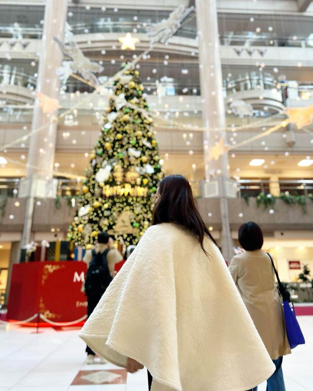 神崎恵さんのインスタグラム写真 - (神崎恵Instagram)「🧙 今朝はFM yokohamaでお仕事でした。 ランドマークのハリーポッターツリー🎄 着ていた上着。ぽくて笑いました。 魔法使えそうです🪄。 「黒着てきたらよかったわ」と言ったら 「ヘドウィグは白ですよ」(檀)と言われました。 ヘドウィグはひとではなく、🦉ですって。」11月17日 13時58分 - megumi_kanzaki