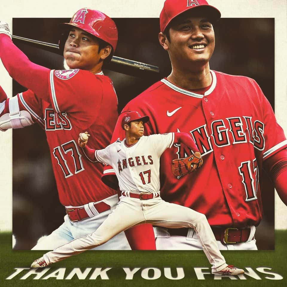 大谷翔平のインスタグラム：「今年も応援ありがとうございました。  結果としては悔しいシーズンでしたが日々楽しく野球ができたことに感謝しています！  来シーズンもどうか熱い声援よろしくお願いします！！  またシーズン中よりお話しいただいていたWBCの出場に関しましては栗山監督に出場する意思がある旨を伝えさせていただきました。  各国の素晴らしい選手や5年ぶりに日本のファンの皆様の前で野球ができるのを楽しみにしています！！  Thank you to all the fans that supported me this year.  I appreciate it and am excited for what’s to come next.  Also, I have officially informed Team Japan Manager Mr. Kuriyama that I would like to participate in next year’s WBC.   Looking forward for the opportunity to face the best players around the world and to be able to play in front of the Japanese fans for the first time in over 5 years!!」