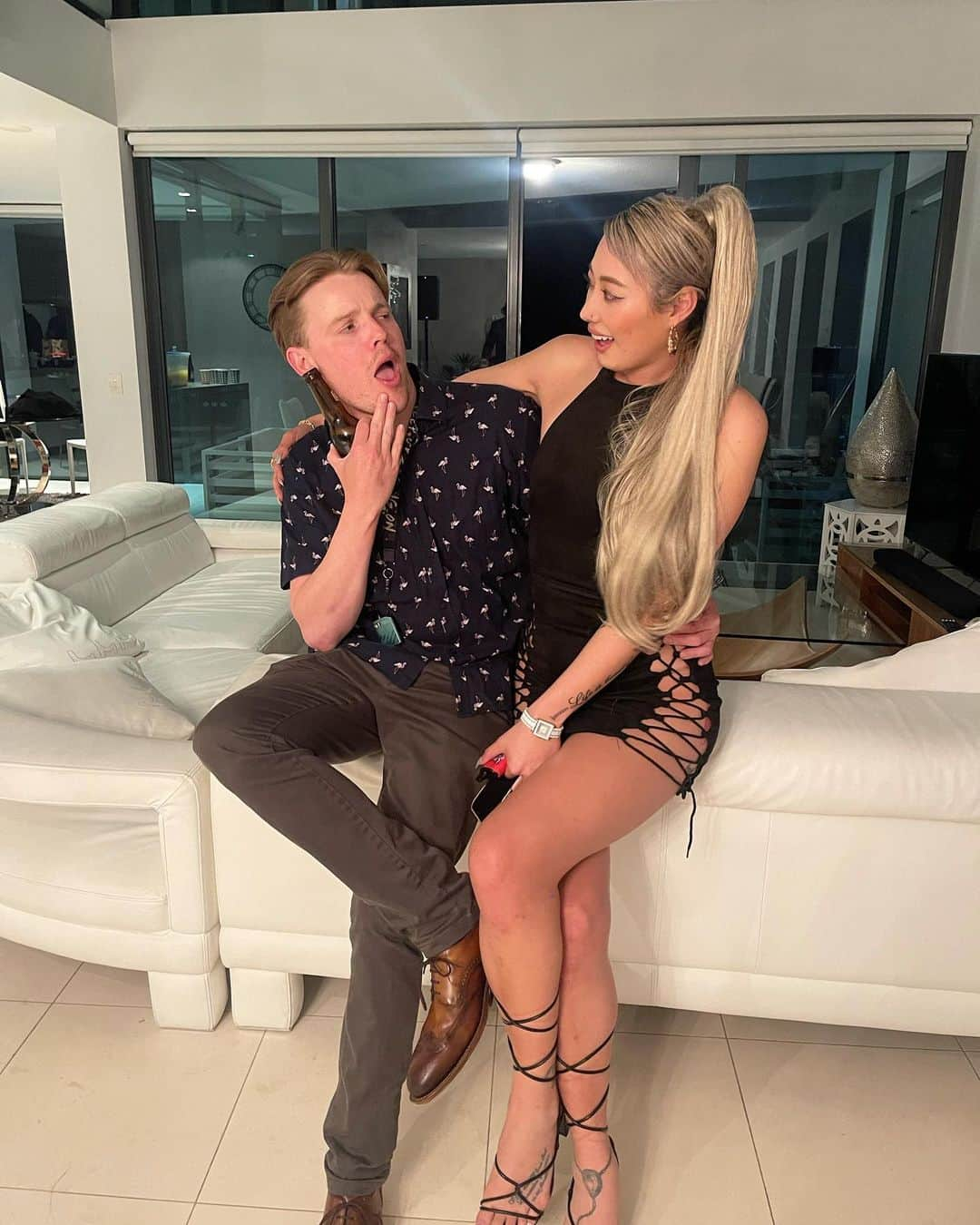 𝐊𝐚𝐞のインスタグラム：「.  Penthouse party with my baby boy👦🏼❤️🫶🏽  .」