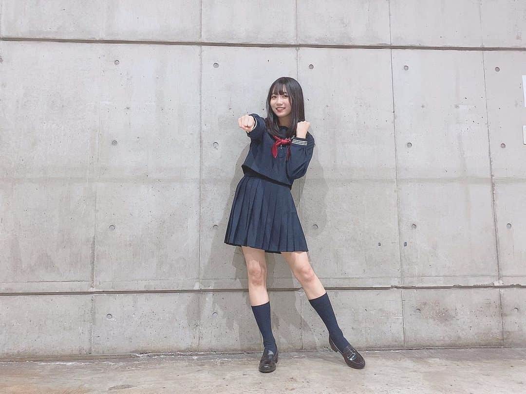 中坂美祐のインスタグラム：「マジすか！？  #セーラー服 #マジすか学園 #制服 #高校生 #jk #アイドル #idol」