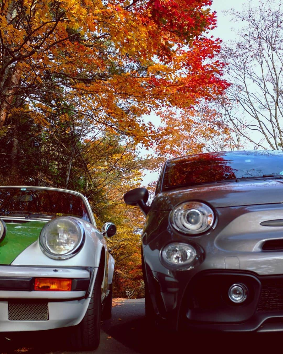 小野健斗のインスタグラム：「🍁🚘💨 #classicporsche #abarth #competizione #japan」