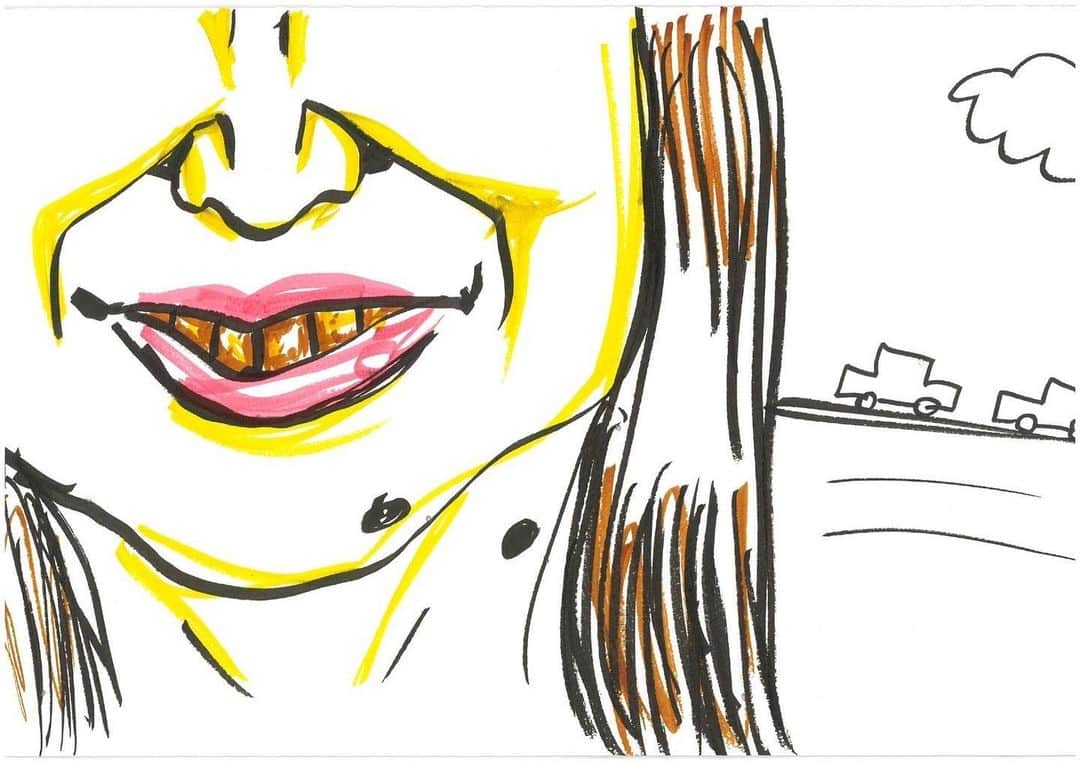 舘山聖奈さんのインスタグラム写真 - (舘山聖奈Instagram)「今日放送のフットマップでくっきー！さんに描いて頂いたイラストです👄✨ ⁡ 口だけでも私の特徴が詰まっています！笑 （※ヤニではありません🥹） ⁡ フォロワーさん増えますように😌🙏🏻 ⁡ #フットマップ ⁡」11月19日 21時29分 - seina_tateyama_