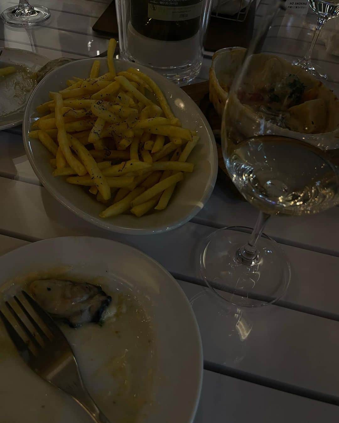 正中雅子のインスタグラム：「FRIDAY🍟🍷  久しぶりに　@miho_middleland と学生時代を思い出した夜🌙」