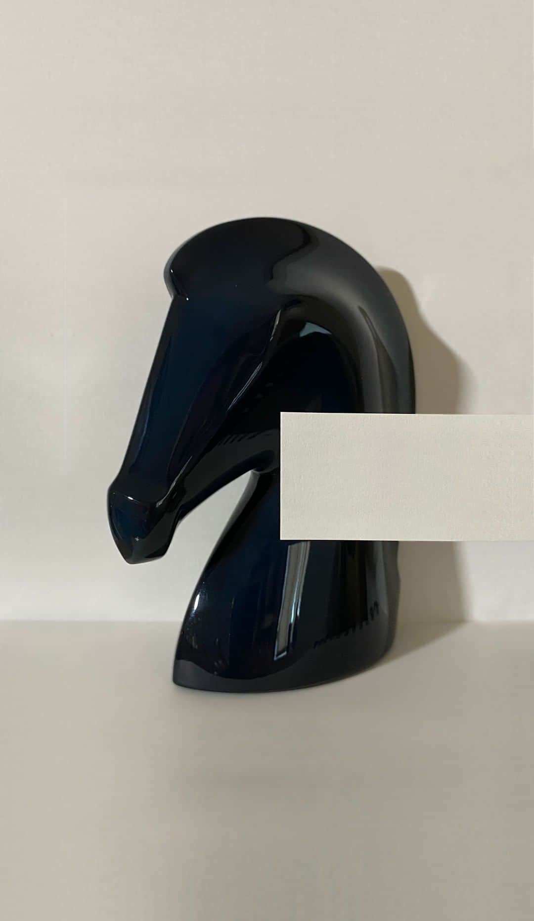 エルメスのインスタグラム：「Horse play. Color match by @mattherbart   #LookTwice #SamarcandePaperweight #Hermes」