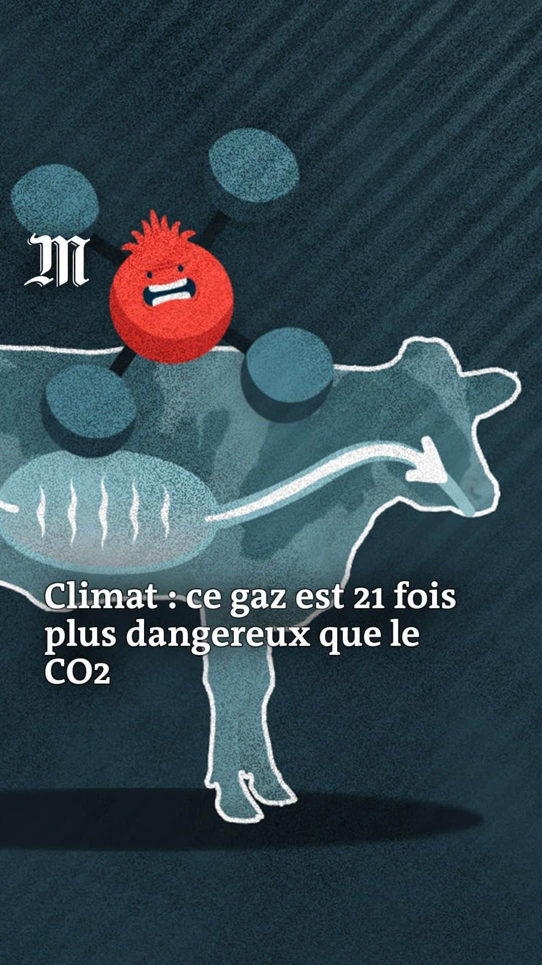 ルモンドのインスタグラム：「150 pays se sont engagés à réduire leurs émissions de méthane, l'autre gaz mortel pour le climat. Vidéo : @alexistromas ; motion design :  Robin Gasser」