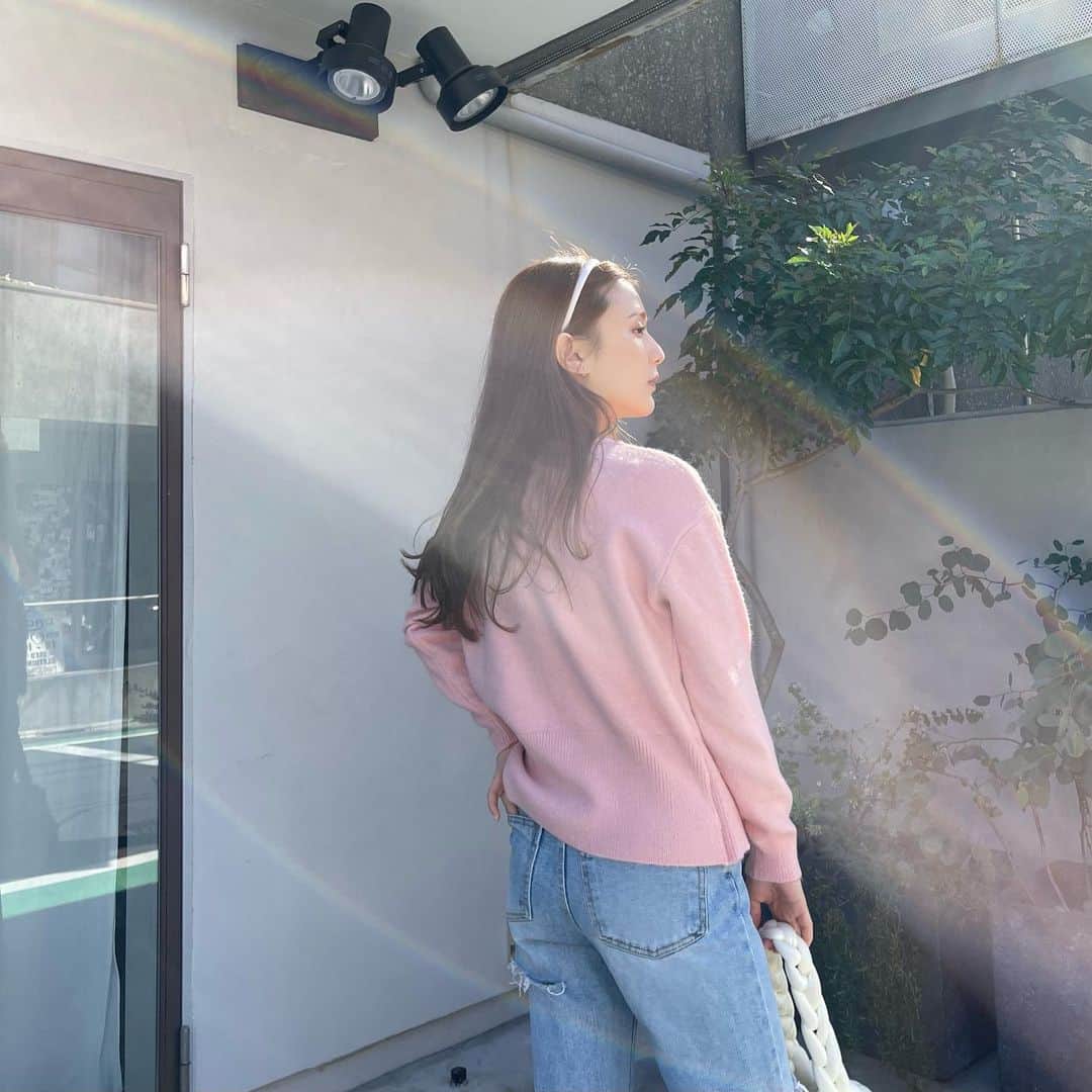 ひよんのインスタグラム：「💓💓  やっぱりぴんく😚💕  #ひよん #9unq #ひよんコーデ #ひよん服」