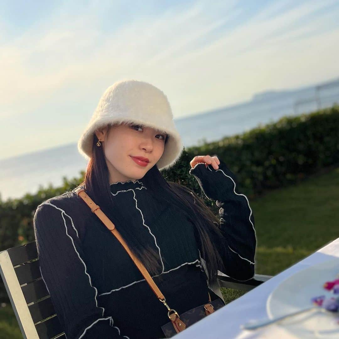 星咲るかのインスタグラム：「逗子ランチ最高だった🤍❤️」