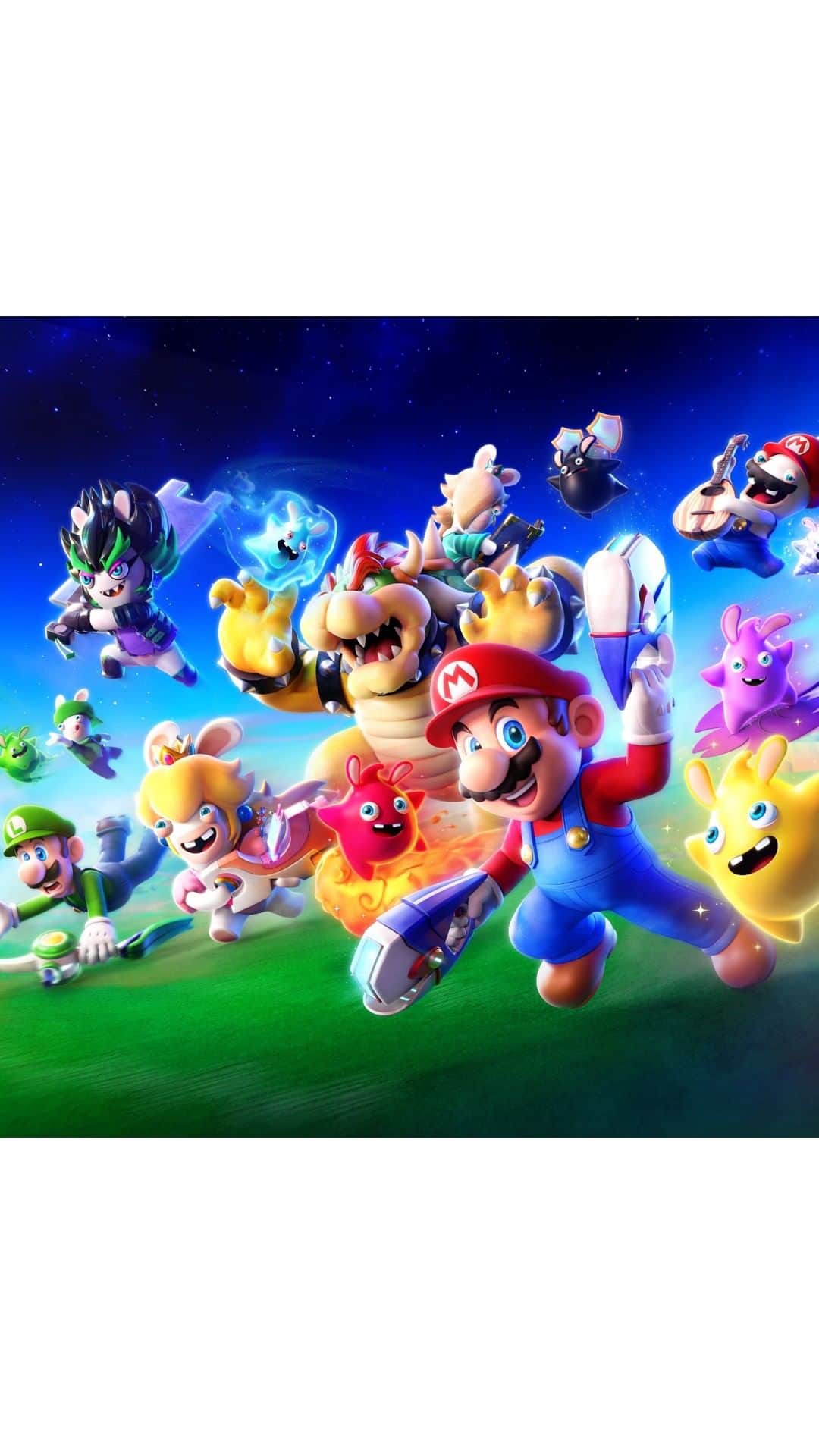 のインスタグラム：「マリオとラビッツたちが宇宙の危機に立ち向かう。 『マリオ＋ラビッツ ギャラクシーバトル』2022年12月2日（金）発売。  #マリオラビッツ #ギャラクシーバトル #マリオ #ラビッツ #MarioRabbidsSparksofHope #MarioRabbids #MARIO #RABBIDS #NintendoSwitch #Nintendo #任天堂」